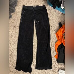 Black vintage juicy track pants